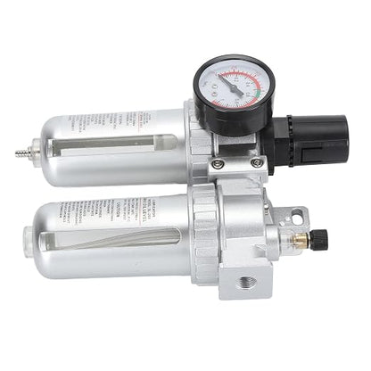 1/4 Inch Aluminum Alloy Air Filter Pressure Regulator, Compressed Air Line - Image 2