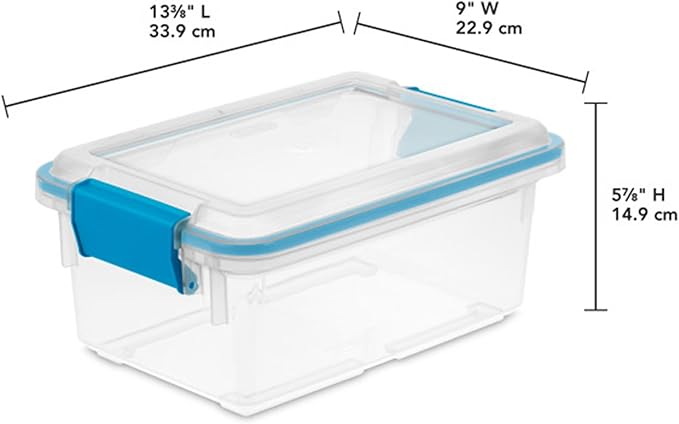 Sterilite 6-Pack Gasket Box, Weather-Resistant Storage Bins - Image 2