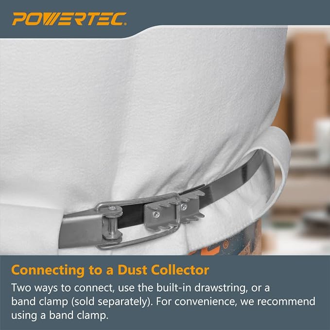 POWERTEC 70333 Dust Collector Bag, 1 Micron Filter, - Image 3