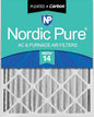 Nordic Pure 16x25x4 Pleated Air Filters MERV 14 Plus Carbon 1 Pack by NordicPure