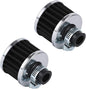PTNHZ Universal 2 PCS 12mm Auto Cone Mini oil Air Intake Filter Crankcase Vent by PTNHZ+RACING