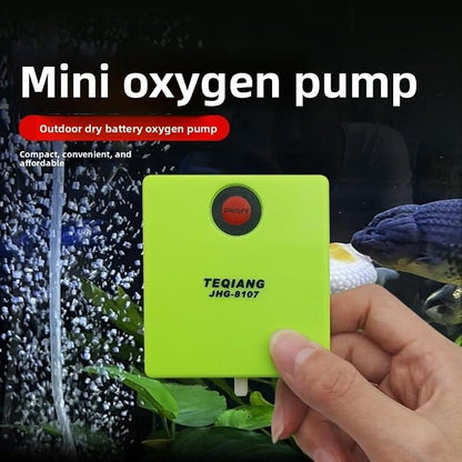Oxygen Pump with Air Stone Quiet Portable Powerful Air Fish Tank Aerator - Image 7