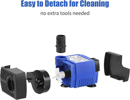 AQUANEAT Small Fountain Pump, 80 GPH Mini Submersible Water Pump - Image 9
