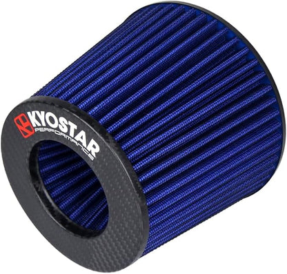 KYOSTAR Carbon Fiber 3" High-Flow Air Filter, Reusable Cone Cold Air Intake - Image 7