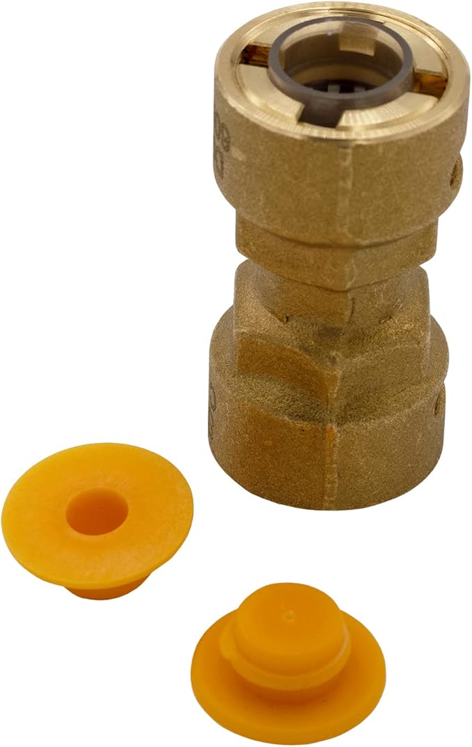 Supplying Demand SB1 3/4 Inch Quick Connect HVAC Brass Coupler Fitting - Image 5