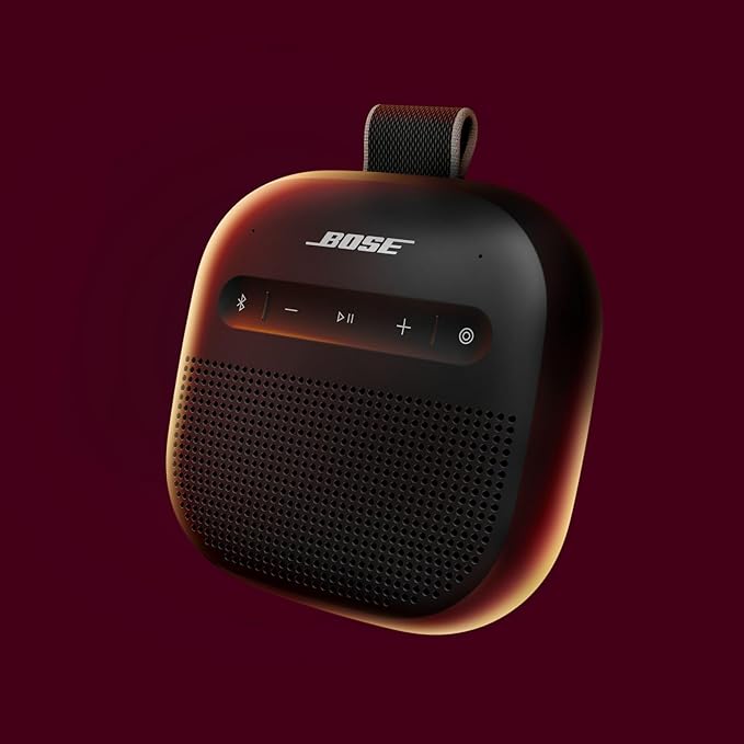 Bose New SoundLink Micro Portable Bluetooth Speaker (2nd Gen), Wireless Outdoor Speaker, Up to 12 Hours Battery Life, Waterproof and Dustproof, Black