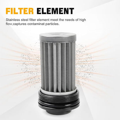 BARTOO Universal 50MM 100 Micron Inline Fuel Filter - Image 3