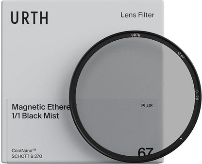 Urth 52mm Magnetic Ethereal Black Mist ¹⁄₁ Diffusion Lens Filter — Cinematic by Urth