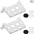2PCS 49605-aub Structured Media Panel Accessories Enclosure Universal Shelf Mounting Bracket for Leviton Media Panel -That Supports 20lbs of Weight - White