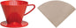 Fino Pour-Over Reusable Coffee Brewing Cone Plus 100 Disposable Unbleached by Fino