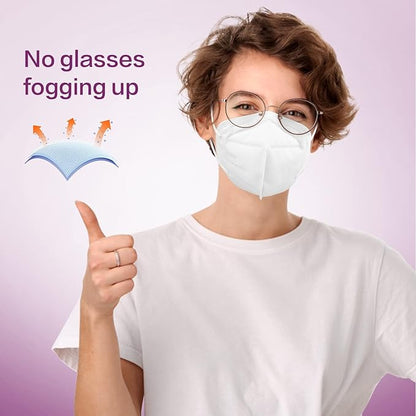 Miuphro KN95 Disposable Face Mask 25 Pack 5-Ply Breathable Safety Masks Against - Image 4