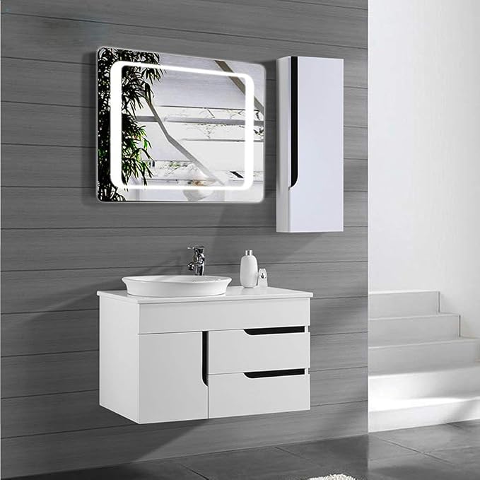 LED Bathroom Mirror with Lights Sensor Switch Bathroom Mirror with Demister Pad - Image 6