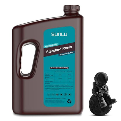 SUNLU 3D Printer Resin 4kg, Fast Curing Standard 3D Resin by SUNLU