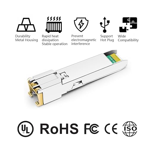 OPSTRAN 10/100/1000BASE-T SFP SGMII Copper Transceiver Module Compatible with Juniper Networks EX-SFP-1GE-T RJ45 100m Cat5e/6