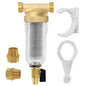 Whole House Spin Down Sediment Water Filter, 40 Micron, Reusable and Flushable by Unknown
