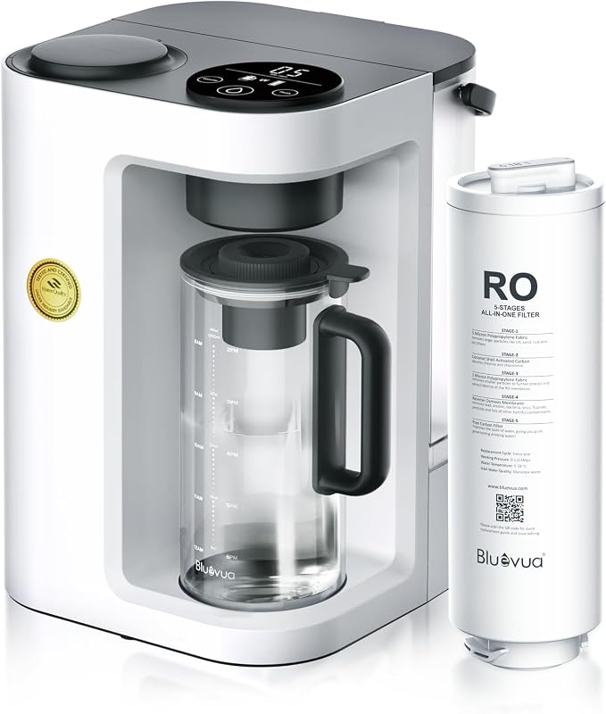 Bluevua RO100ROPOT-Lite Reverse Osmosis System Countertop Water Filter by Bluevua