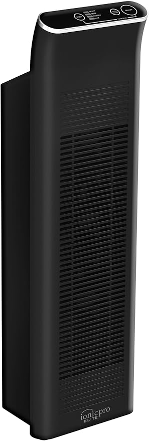 Ionic Pro Platinum Air Purifier Tower, Never Replace Filters, Quiet Negative - Image 3