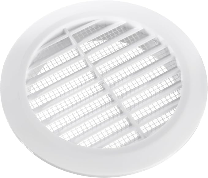 White 4" Inch Round Ventilation Grille - Image 3
