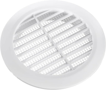 White 4" Inch Round Ventilation Grille - Image 3
