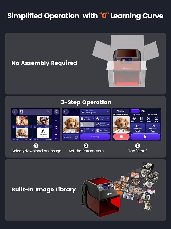 AlgoLaser 5W Smart Laser Engraver Machine: Portable Laser Engraver - Image 4