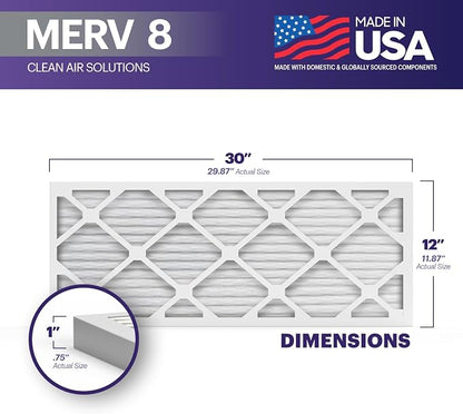 BNX TruFilter 12x30x1 Air Filter MERV 8 - Image 2