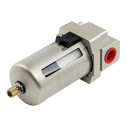SNS 1/2" NPT Compressed Air Line Filter, 5 Micron Brass Element, Poly Bowl - Image 5