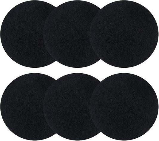ddLUCK 6 Pack Kitchen Compost Bin Filter, Round Food Waste Bins Activated by ddLUCK