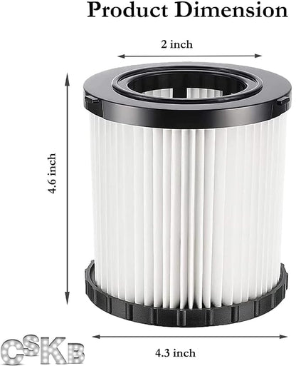 2 Pack DCV5801H Wet/Dry Vacuum HEPA Replacement Filter Compatible - Image 2