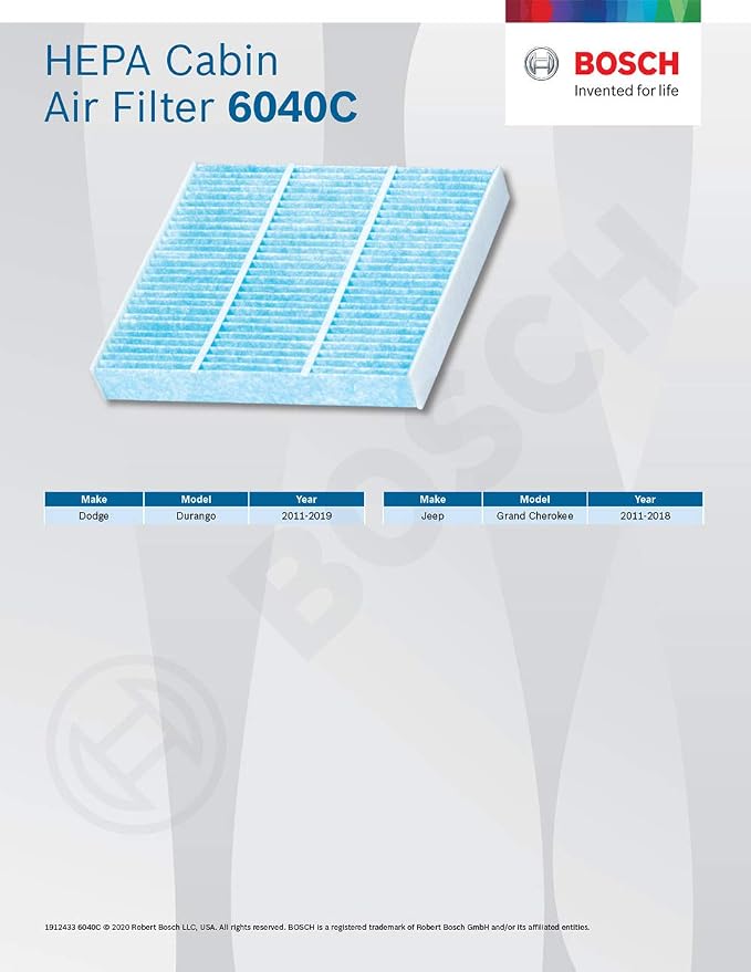 BOSCH 6040C HEPA Cabin Air Filter - Image 6