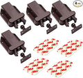 Cabinets Push Latch Cabinet & Furniture Door Catches Cabinet Latch Rebound Self-Locking Device Kitchen Closet Closing Door Catch Closer（4 Pack Brown）