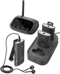 Avantree Audiplex M3 – Multi-Channel Assistive Listening System & Headphones for Church Translation, Classroom, 30ms Low Latency, Superior Sound, Wireless Audio Transmitter with 3 Clip-on Receivers