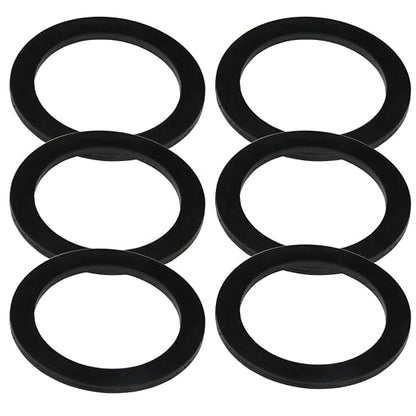 6PCS Sealing Ring for Kitchen Sink Filter, Flat Rubber Gasket for Drain Pipe by Unknown
