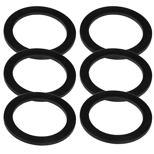 6PCS Sealing Ring for Kitchen Sink Filter, Flat Rubber Gasket for Drain Pipe by Unknown