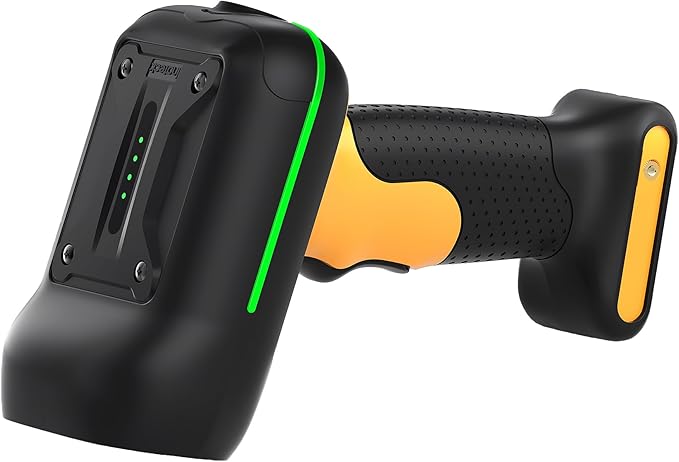 Inateck Industrial Barcode Scanner Bluetooth, 1D Scanner Wireless with IP67 Waterproof and Dustproof, Handscanner with App & SDK，BCST-61