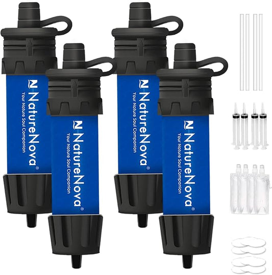 Mini Water Filter NatureNova Portable Emergency Water Filtration System Hiking by NatureNovaProducts