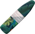 ZCFYGDX Ironing Board Cover Easy Install with Elastic Edge 3 Bottom Nylon Buckle Straps Breathable Ironing Decor Suitable for Wide Ironing Board House Decor Parrot Palm Leaf Print Size-L