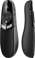 USB Type C Presentation Clicker with Battery & Timer Display, Wireless Presenter Remote PowerPoint Clikcer for Mac Computer