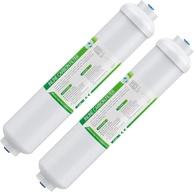 Membrane Solutions T33 Inline Water Filter, Post-Carbon Filter by MembraneSolutions