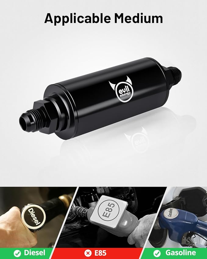 EVIL ENERGY Inline Fuel Filter 10 Micron - Image 5
