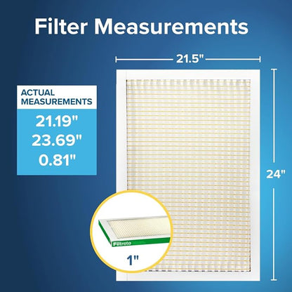 Filtrete 21.5x24x1 AC Furnace Air Filter, MERV 8, MPR 700, Tough on Pollen - Image 2