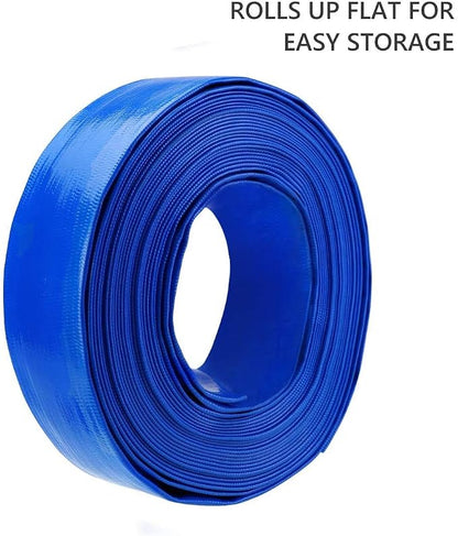 Eastrans 2" x 100 FT Heavy Duty Pool Backwash Hose, Reinforced PVC Lay Flat - Image 8