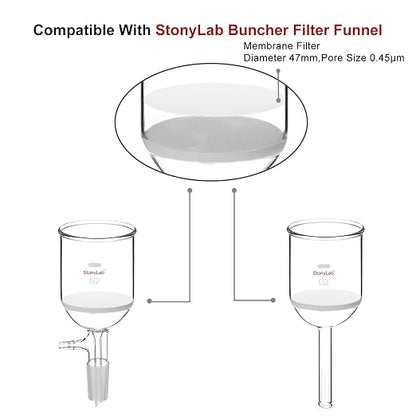 stonylab 50 Pack Nylon Membrane Filters, Hydrophilic Nylon Membrane Disc Filters - Image 4
