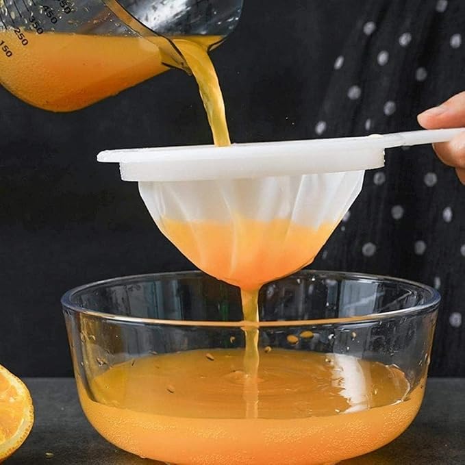 Kitchen Ultra-Fine Nylon Mesh Strainer Plastic Sieve Fine Mesh Filter Spoon - Image 4