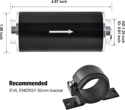 EVIL ENERGY Inline Fuel Filter 100 Micron - Image 2