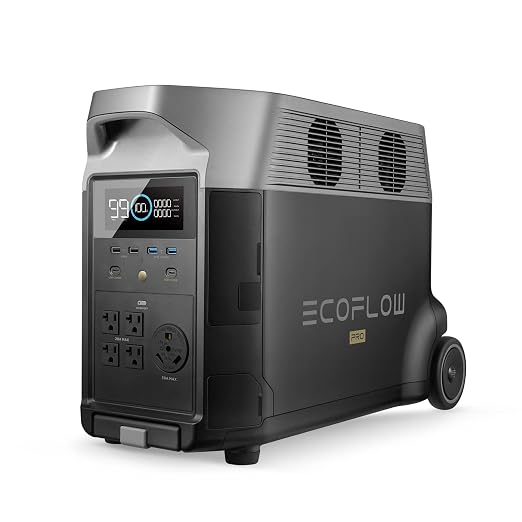 EF ECOFLOW Portable Power Station 3600Wh DELTA Pro, 120V AC Outlets x 5 by EFECOFLOW
