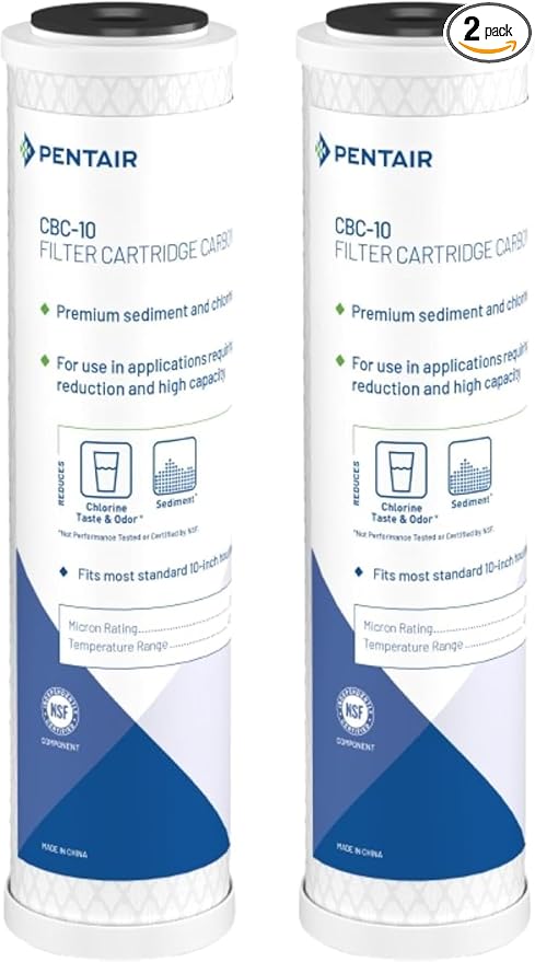 Pentair Pentek CBC-10 Carbon Water Filter, Under Sink Carbon Block Replacement by PENTAIRPENTEK