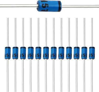 Chanzon 50 Pcs 1N5711 Schottky Barrier Rectifier Diodes 15mA 70V DO-35 Axial by Chanzon