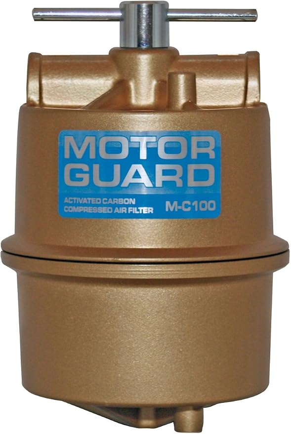 Motor Guard M-C100 1/2 NPT Activated Carbon Compressed Air Filter by Motor+Guard
