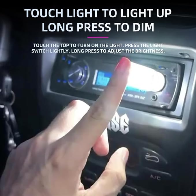 USB Ambient Light, RGB LED USB Light for Car, Laptop and Desk – VISB (Violet)