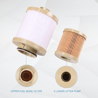 CARMOCAR replacement for Ford 6.0L 2003-2007 Diesel Fuel Filter 3 Pack includes - Image 6